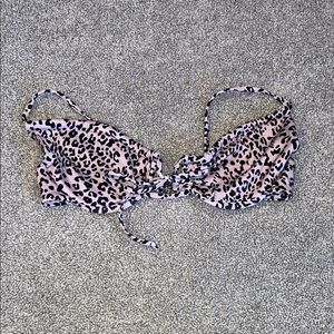 SHEIN Leopard Print Bikini Top
